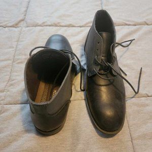 NWT Andrew Fezza Black Two-Tone Casual Leather Dress Shoes, Size 10